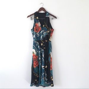 LAUNDRY By Shelli Segal 100% Silk Floral Dress
